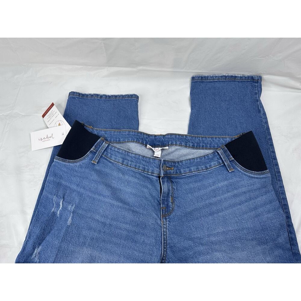 Under Belly 90's Straight Pants Maternity by Ingrid & Isabel Y2K New With Tags